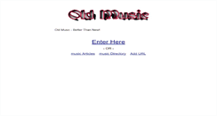 Desktop Screenshot of oldmusic.com